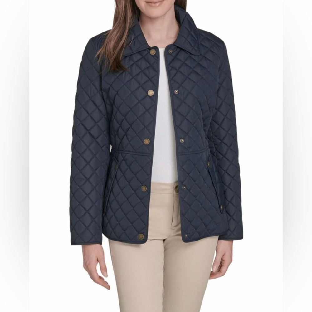 Tommy Hilfiger Women's Quilted Dark Blue Jacket